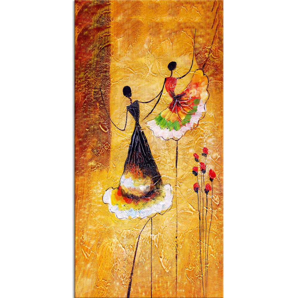 Girl Spanish Dancing Girl Canvas Wall Painting - All India Decor