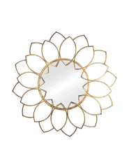 Golden Petals Mirror - All India Decor