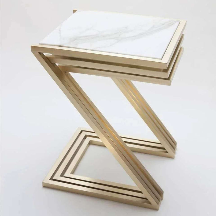 Z Shape Nesting Tables Set of 3