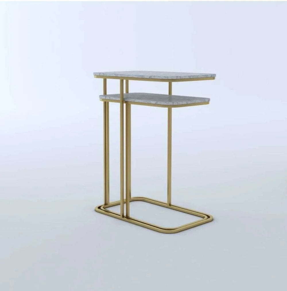 Elvis Gold Side Nesting Tables - All India Decor