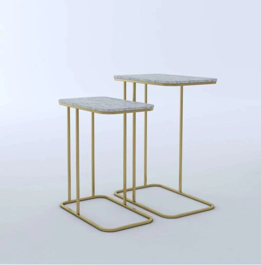 Elvis Gold Side Nesting Tables - All India Decor