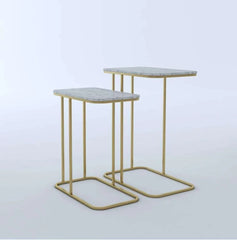 Elvis Gold Side Nesting Tables - All India Decor