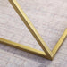 Golden Zig Zag Pattern Metal Side Table - All India Decor