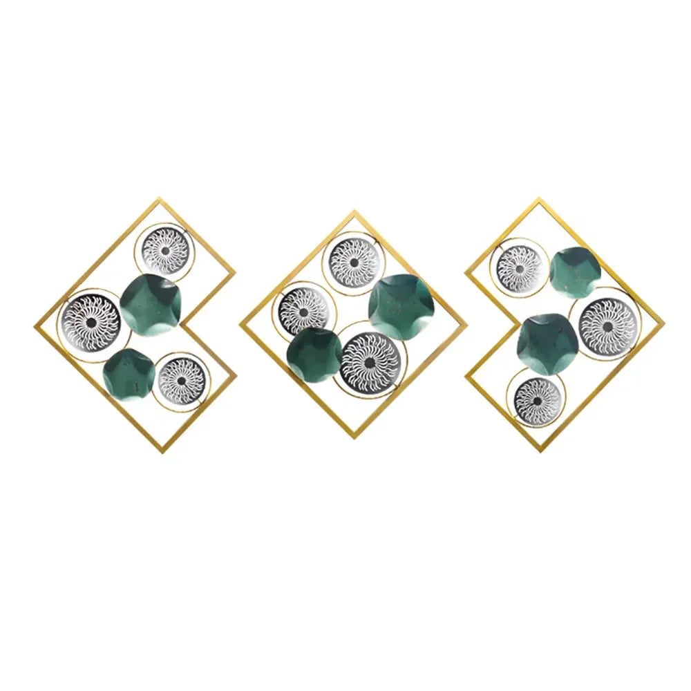Lotus Leaves Metal Wall Art - All India Decor