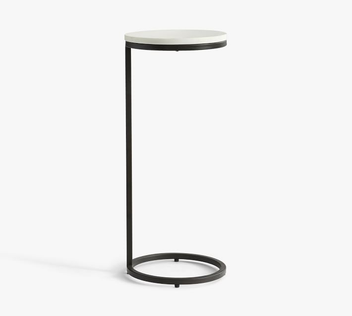 Round Marble C-Side Table