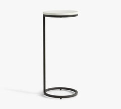 Round Marble C-Side Table - All India Decor