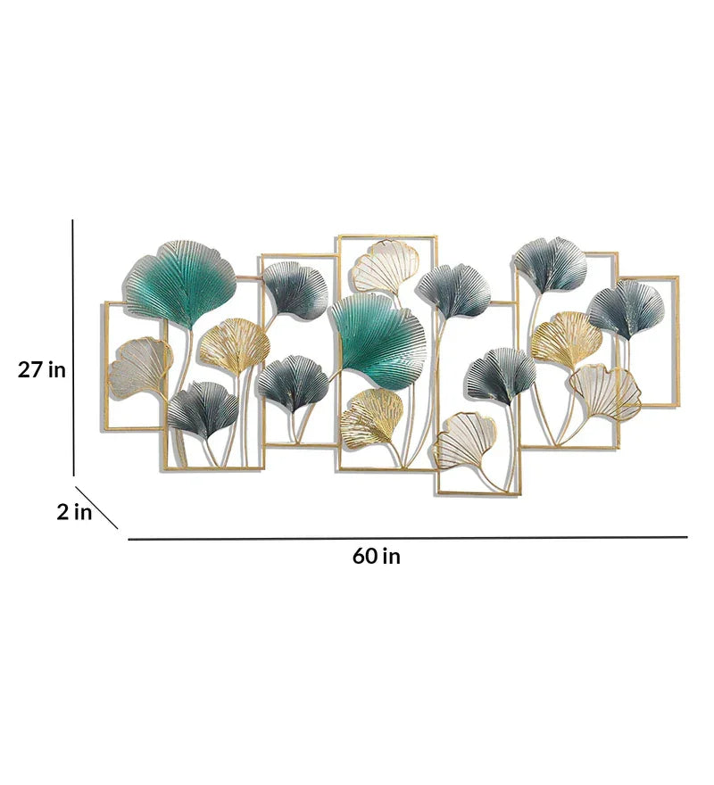 Floral Abstract Wall Art In Multicolour - All India Decor