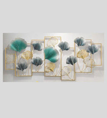 Floral Abstract Wall Art In Multicolour - All India Decor