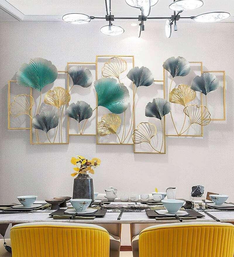 Floral Abstract Wall Art In Multicolour - All India Decor