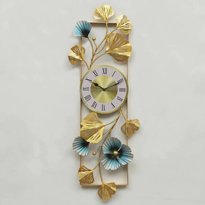 Metal Frame Wall Art With Clock