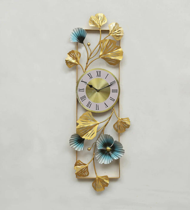 Metal Frame Wall Art With Clock