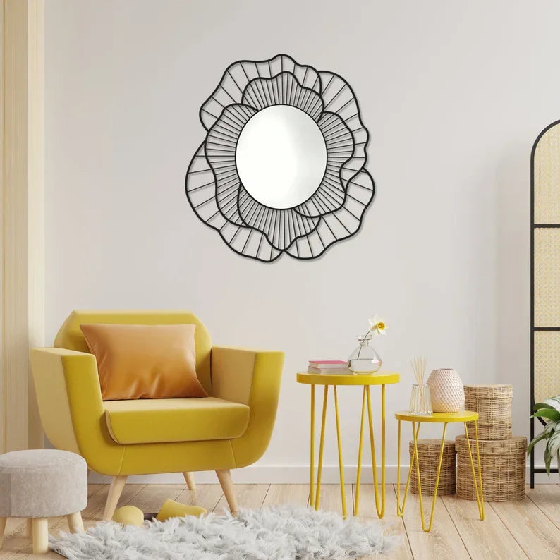 Accent Black Mirror - All India Decor