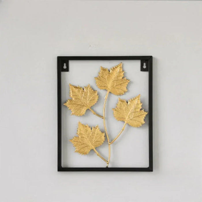 Metal Leaf Iron Home Wall Decor S/3 - All India Decor