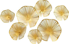 Seven Pieces Metal Lotus Leaves - All India Decor