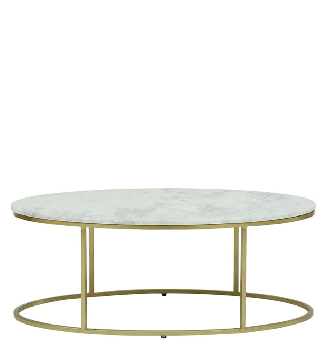 Metal Coffee Table In White Colour