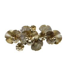 Iron Abstract Wall Art in Golden - All India Decor