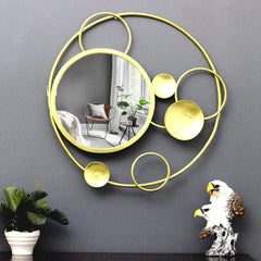 Abstract Circular Round Mirror Wall Decor - All India Decor