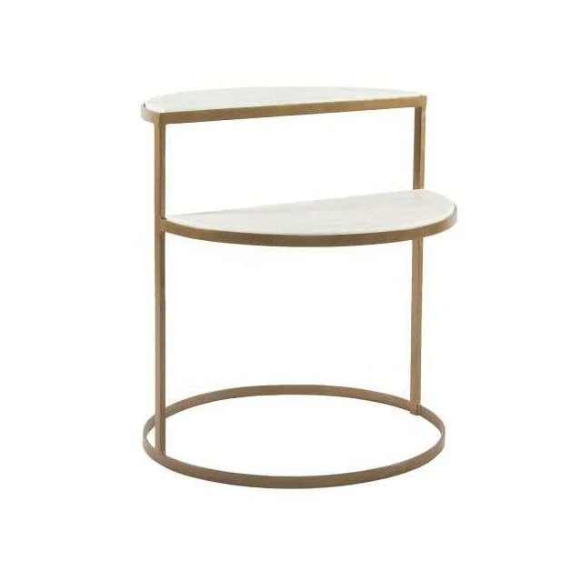Marla Marble End Table - All India Decor