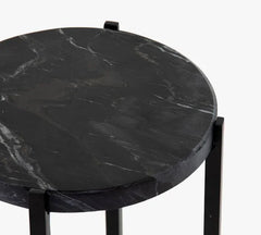Round Marble Accent Table - All India Decor