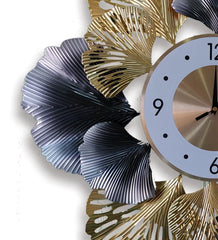 Metal Floral Wall Clock - All India Decor