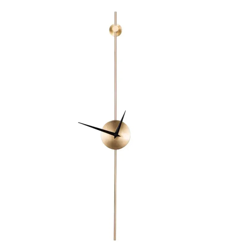 Minimal Golden Iron Wall Clock - All India Decor