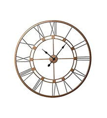 Vintage Metal Analog Round Clock - All India Decor