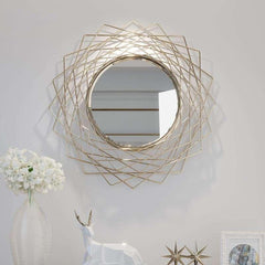 Geometric Wall Accent Mirror - All India Decor