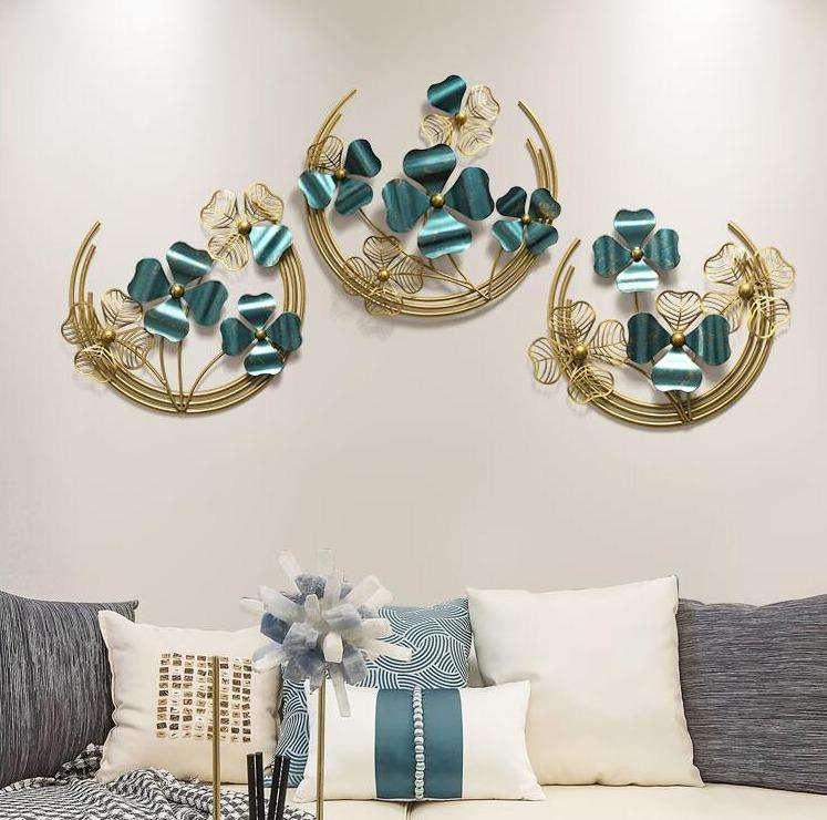 Yuliana Set of 3 Frames Metal Wall Art - All India Decor