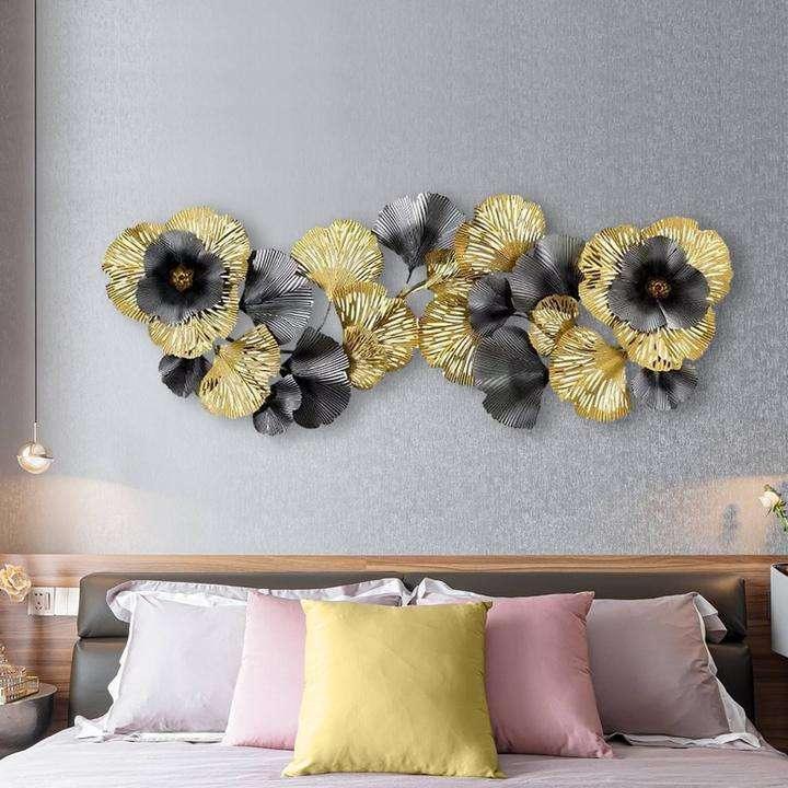 Black and Gold Wrought Iron Wall Art - All India Decor