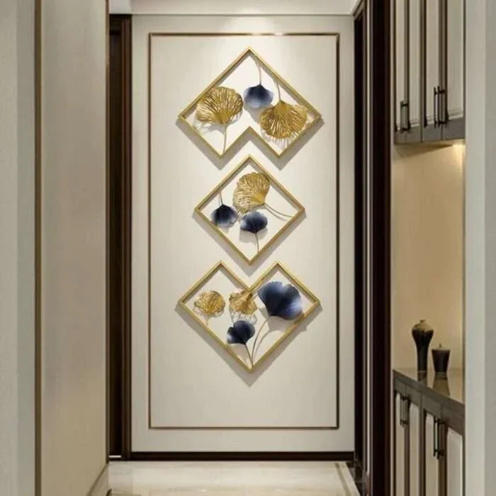 Set of 3 Frames Metal Wall Art - All India Decor