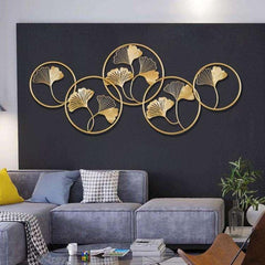 Golden Circles Wall Art - All India Decor