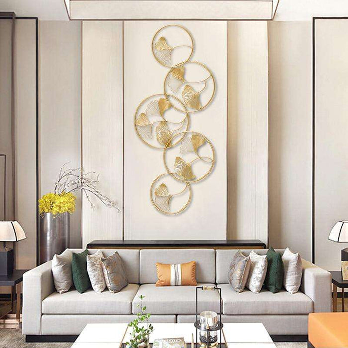 Golden Circles Wall Art