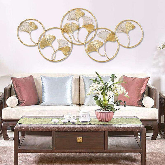 Golden Circles Wall Art