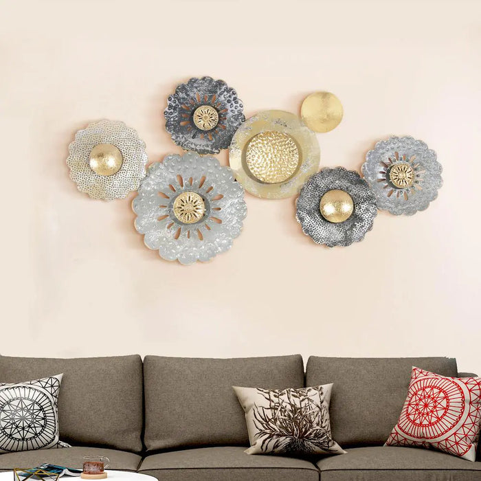 Subtle Floral Metal Wall Art