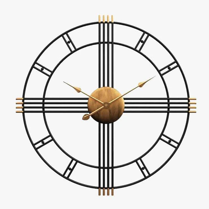 Classic Black Metal Wall Clock