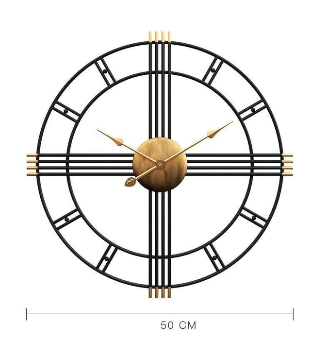 Classic Black Metal Wall Clock