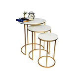 Trio Golden Coffee Tables (set of 3)