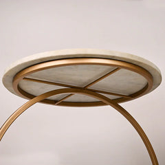 The Golden Halo Classic Metal Side Table - All India Decor